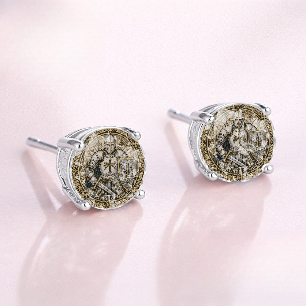 Medieval Knight Stud Earrings