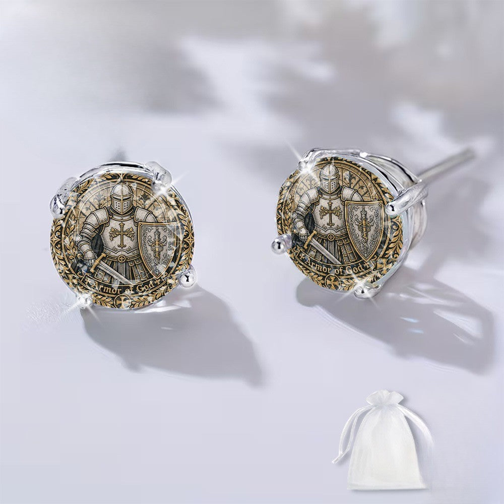 Medieval Knight Stud Earrings
