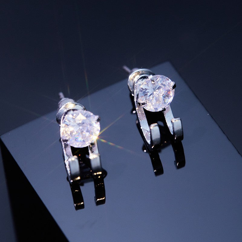 Crystal Prong Stud Earrings