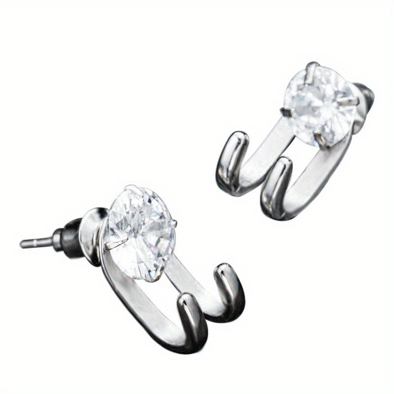 Crystal Prong Stud Earrings