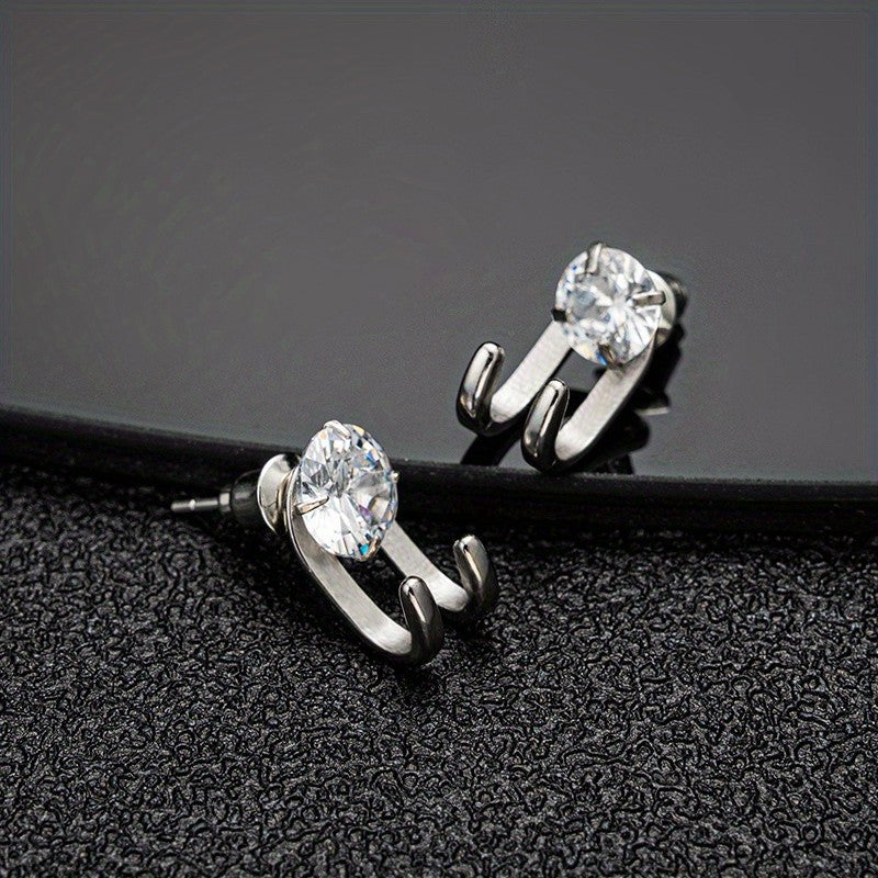 Crystal Prong Stud Earrings