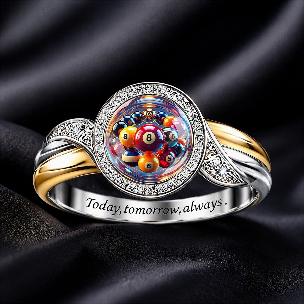 Billiard Ball Dome Ring