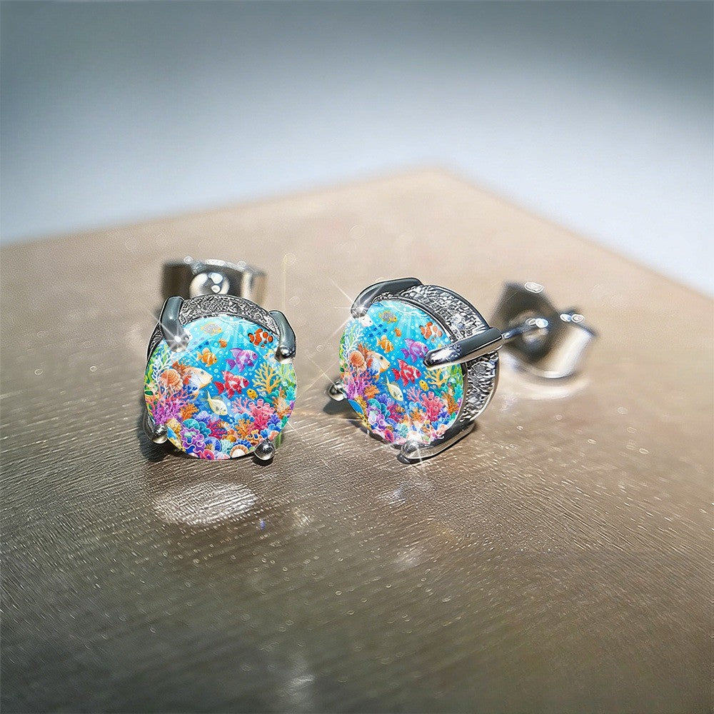 Colorful Coral Reef Earrings