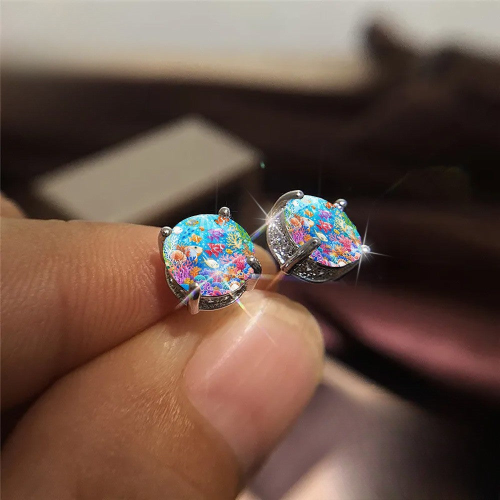 Colorful Coral Reef Earrings
