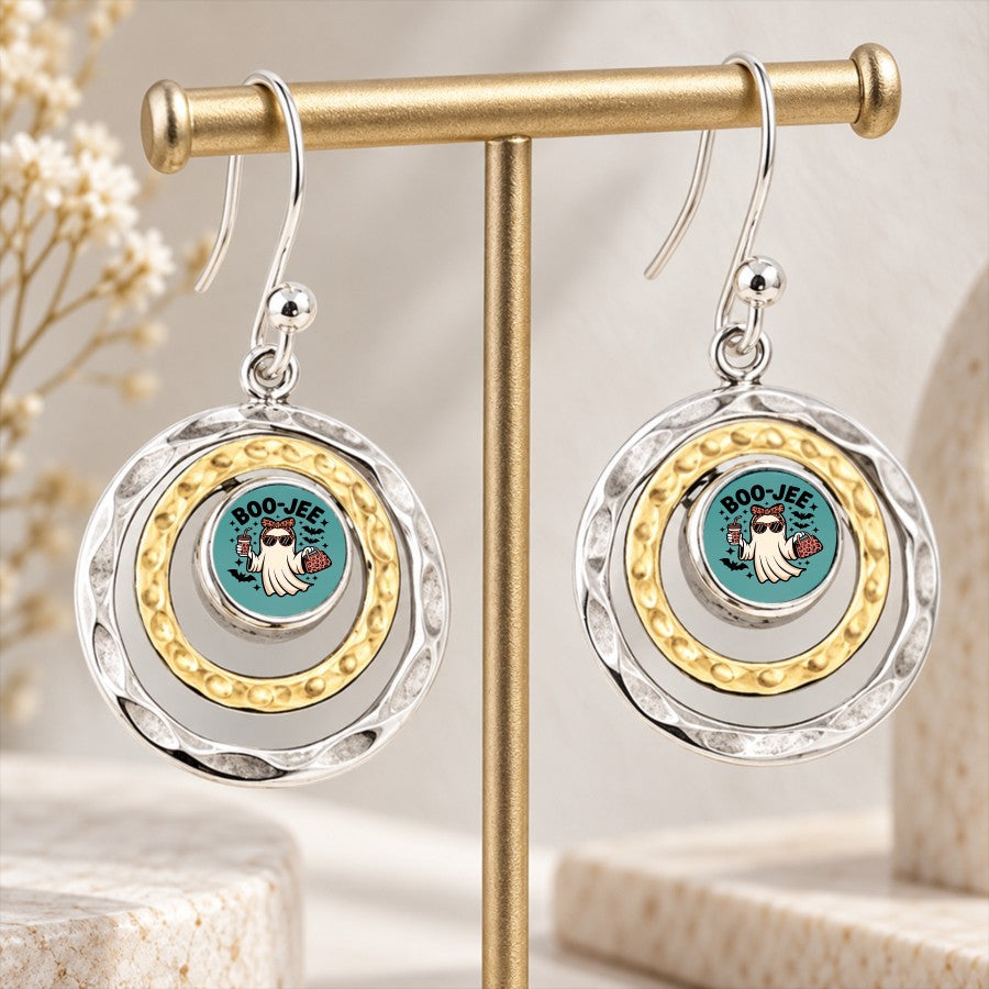 Ghost Spinner Drop Earrings