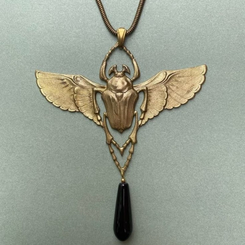 Winged Beetle Necklace