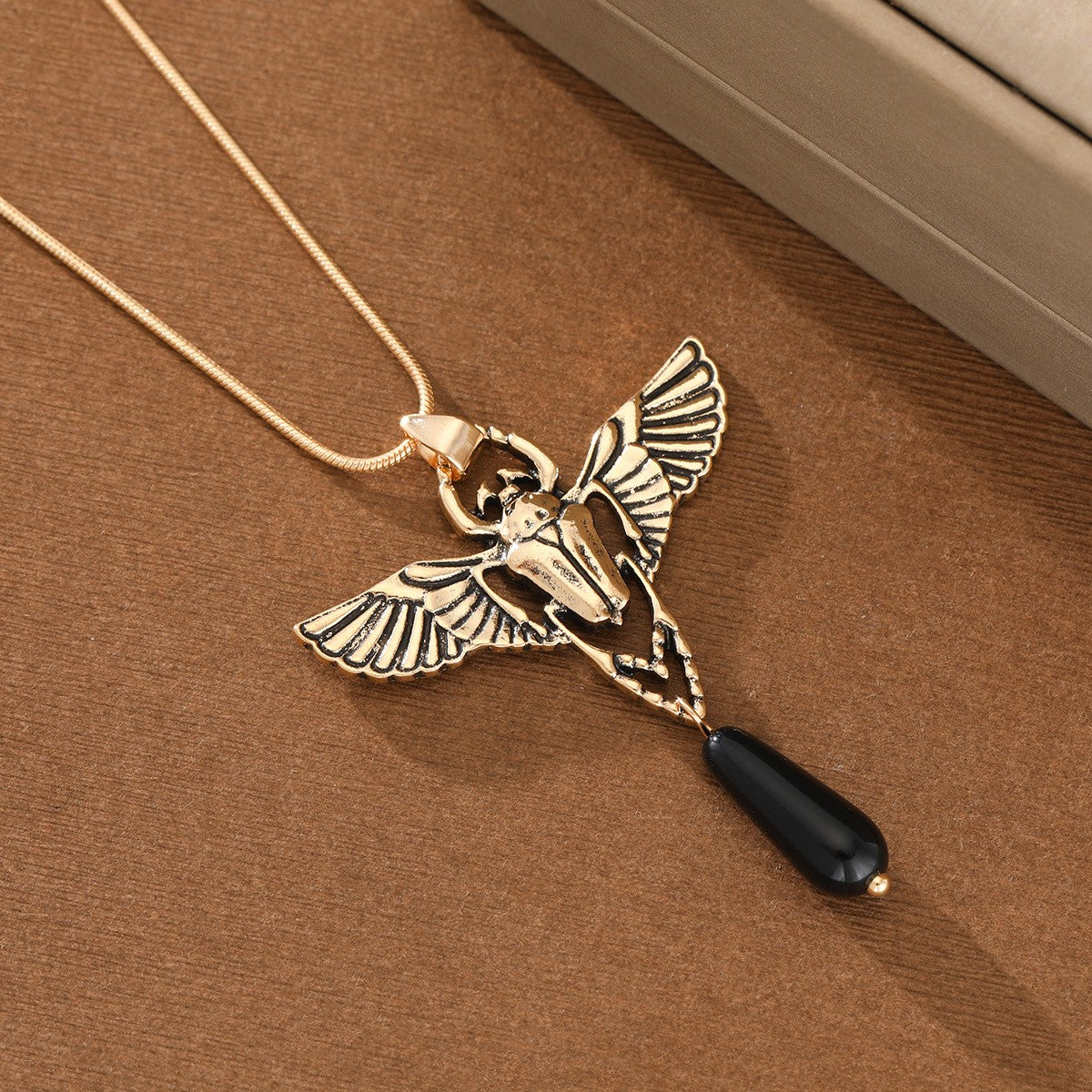 Winged Beetle Necklace