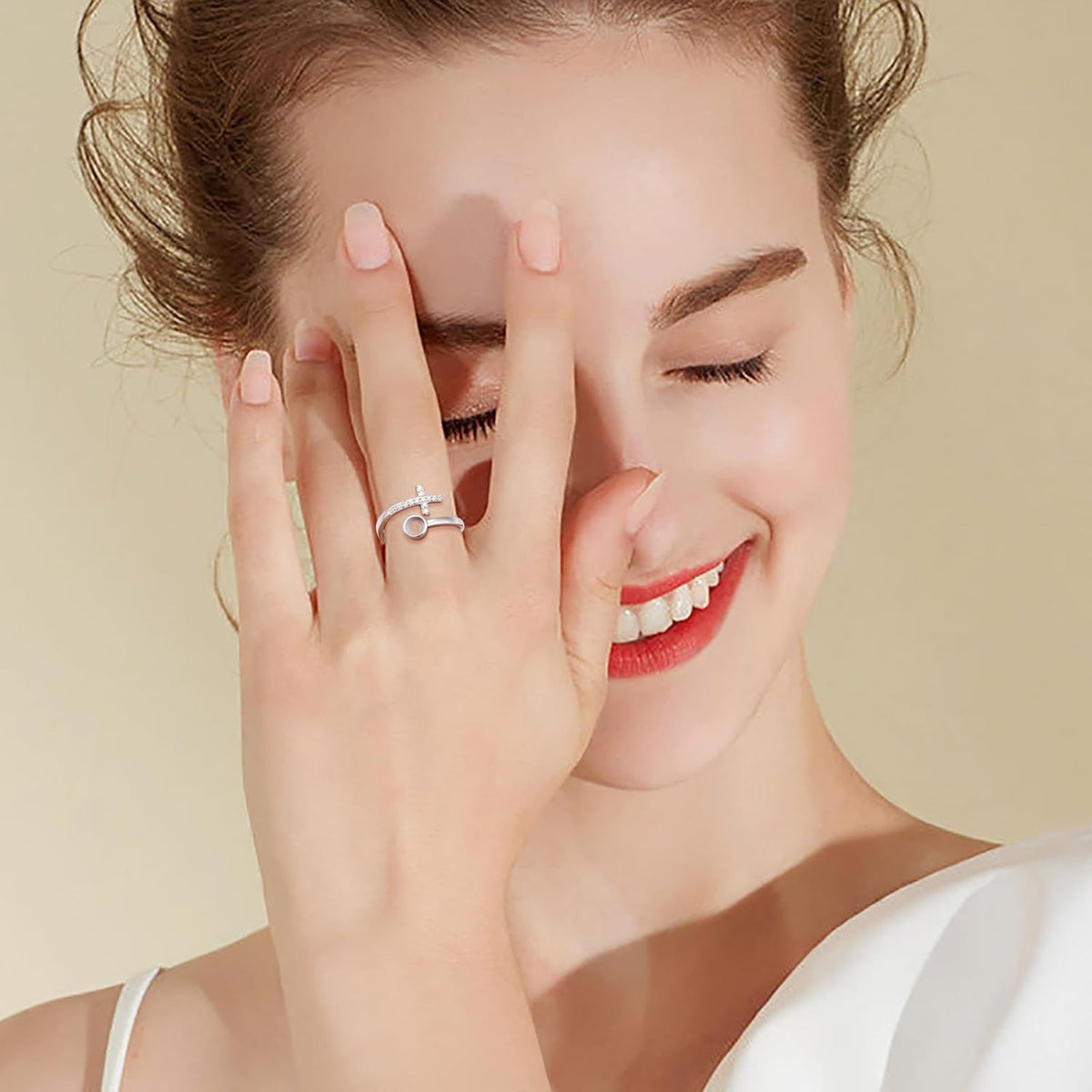 Faith Cross Mustard Seed Ring