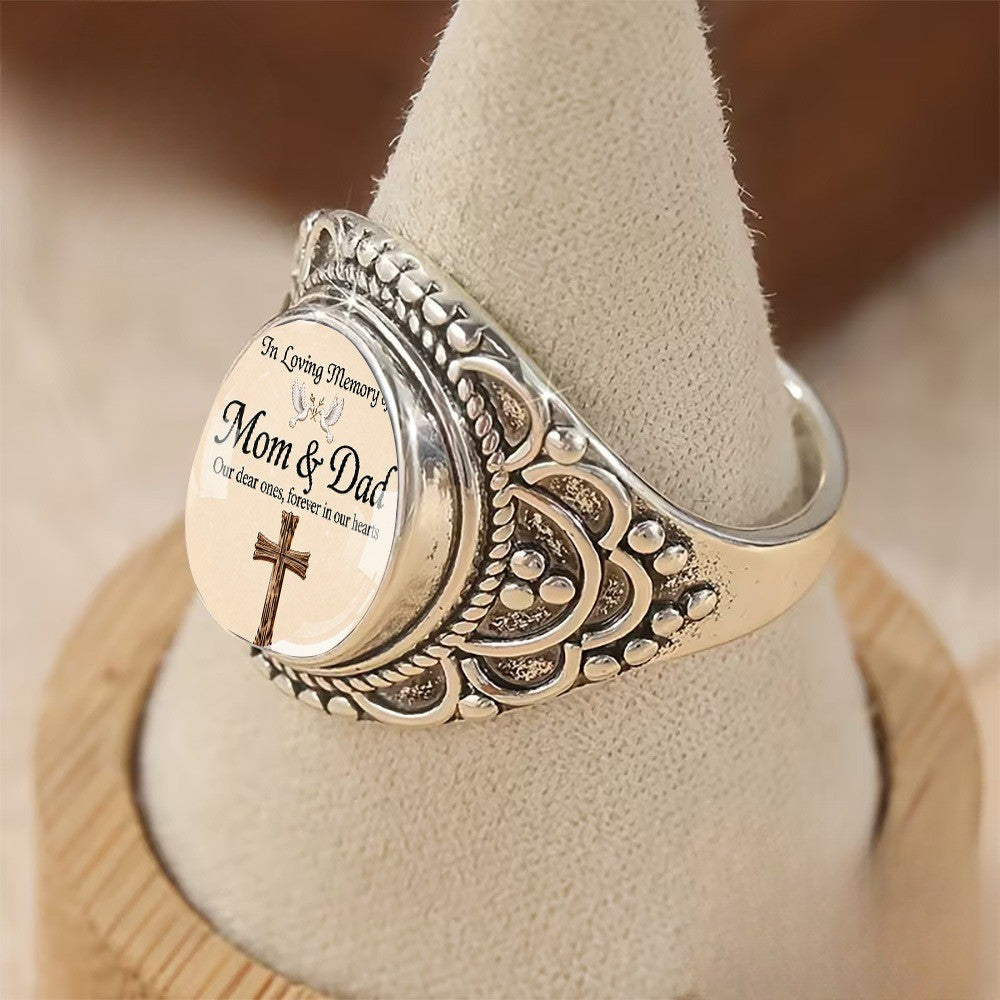 In Loving Memory Mom & Dad Ring