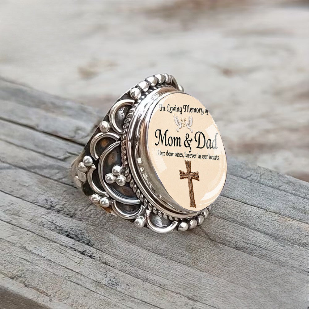 In Loving Memory Mom & Dad Ring