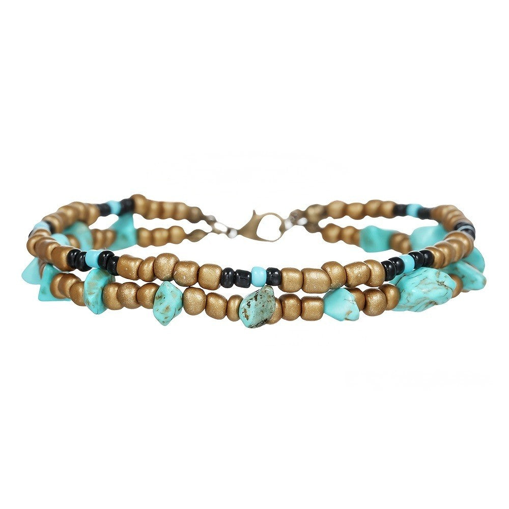 Turquoise Stone Anklet