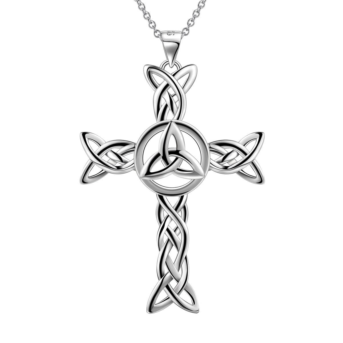 Celtic Trinity Cross Necklace