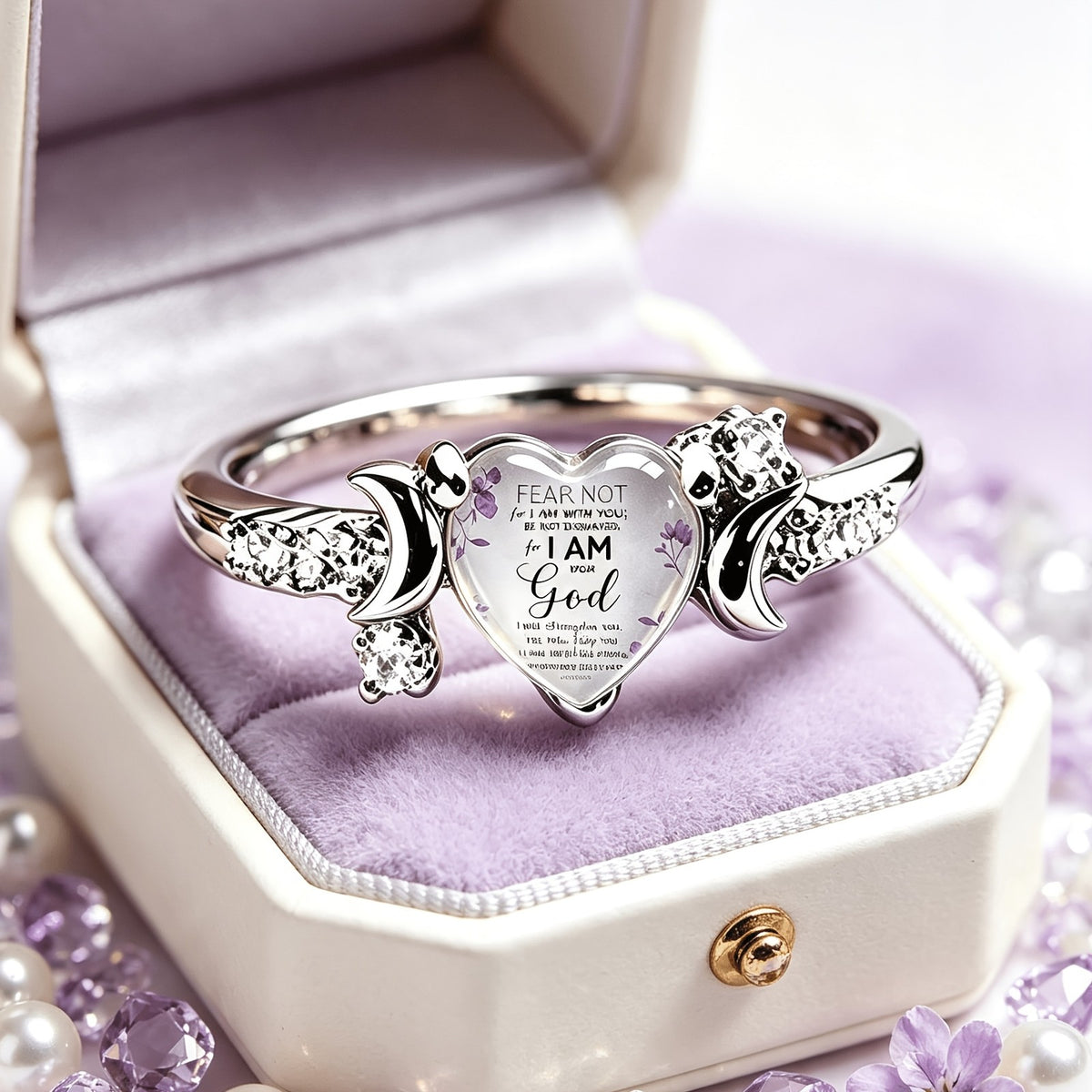 Fear Not Heart Statement Ring