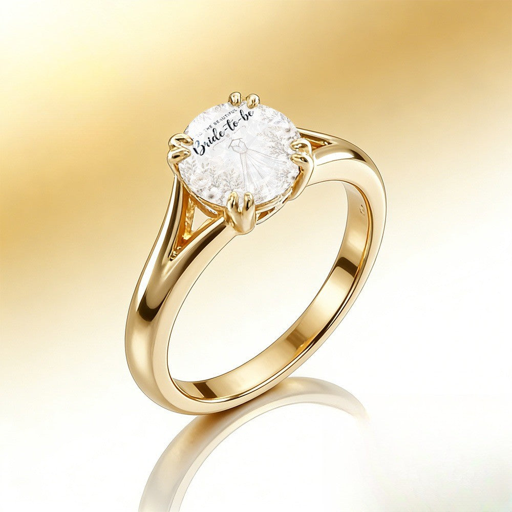 Wedding Dress Crystal Ring