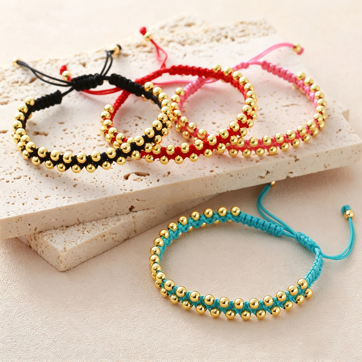 Braided Bead Adjustable Bracelet
