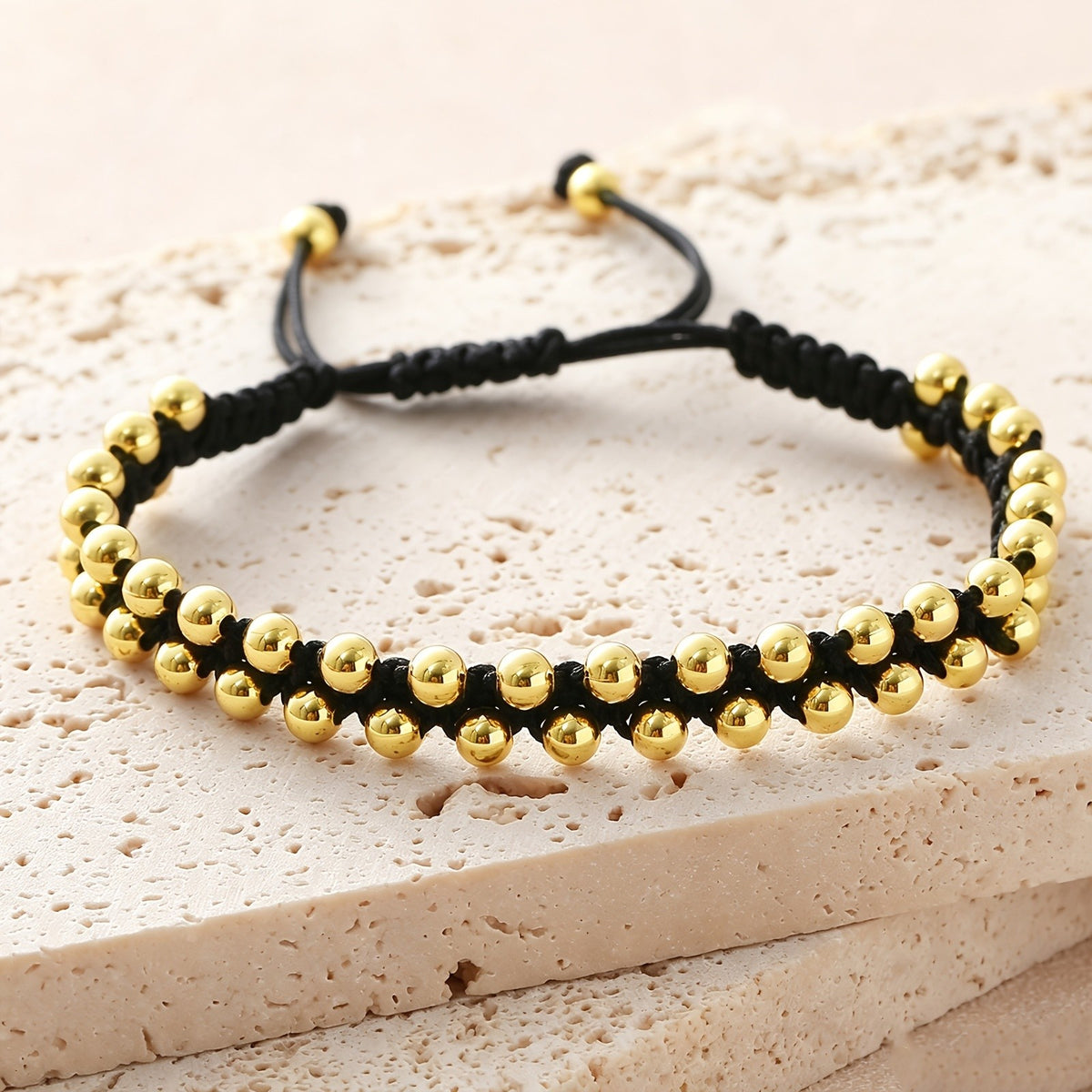 Braided Bead Adjustable Bracelet