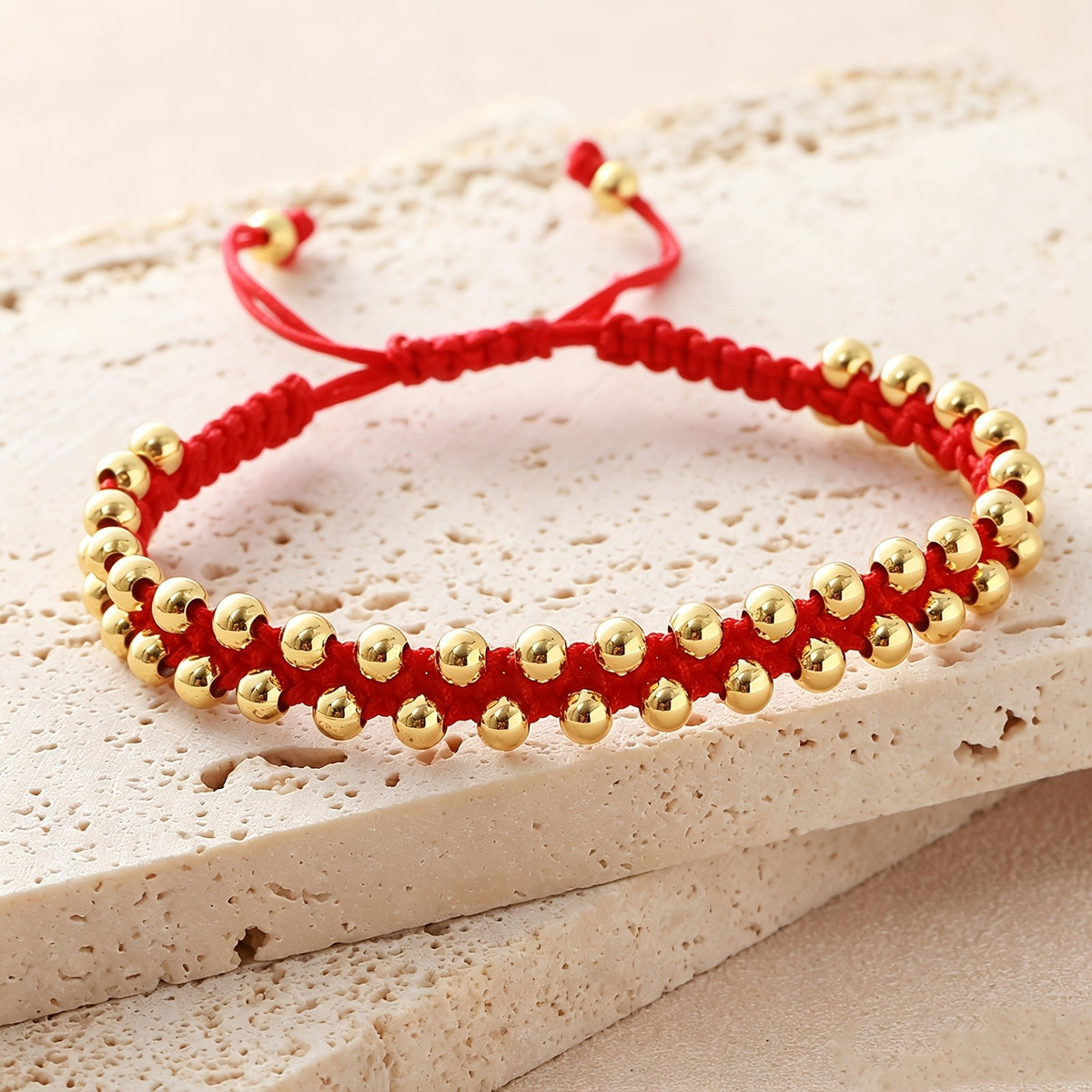 Braided Bead Adjustable Bracelet