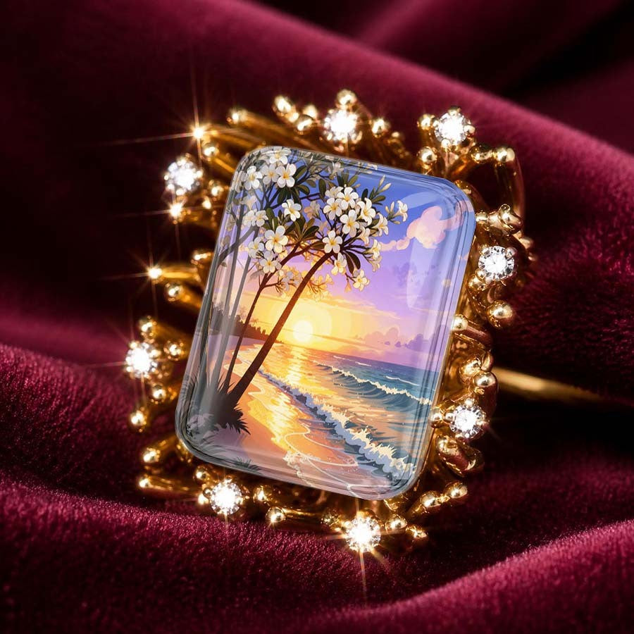 Sunset Beach Square Ring