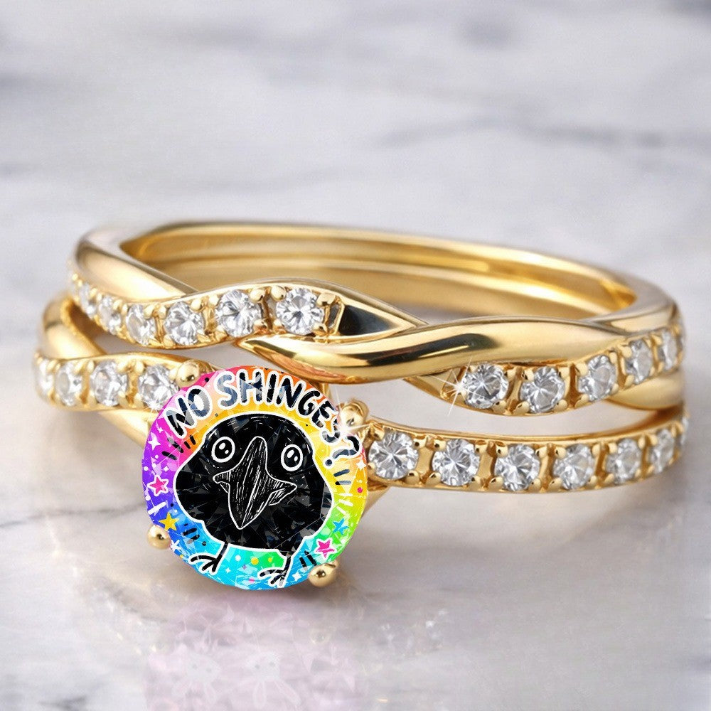 Rainbow Bird Statement Ring