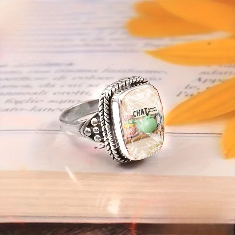 Tea Time Square Ring