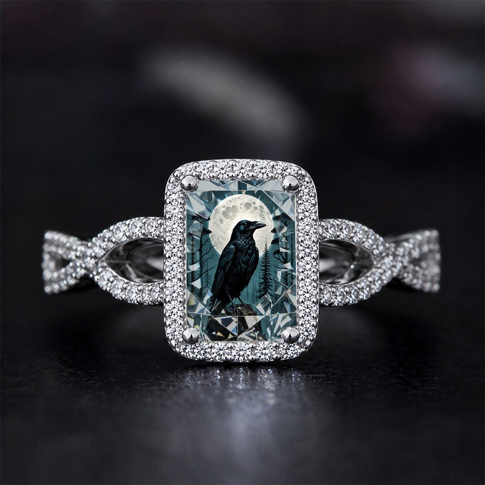 Raven Moon Square Ring