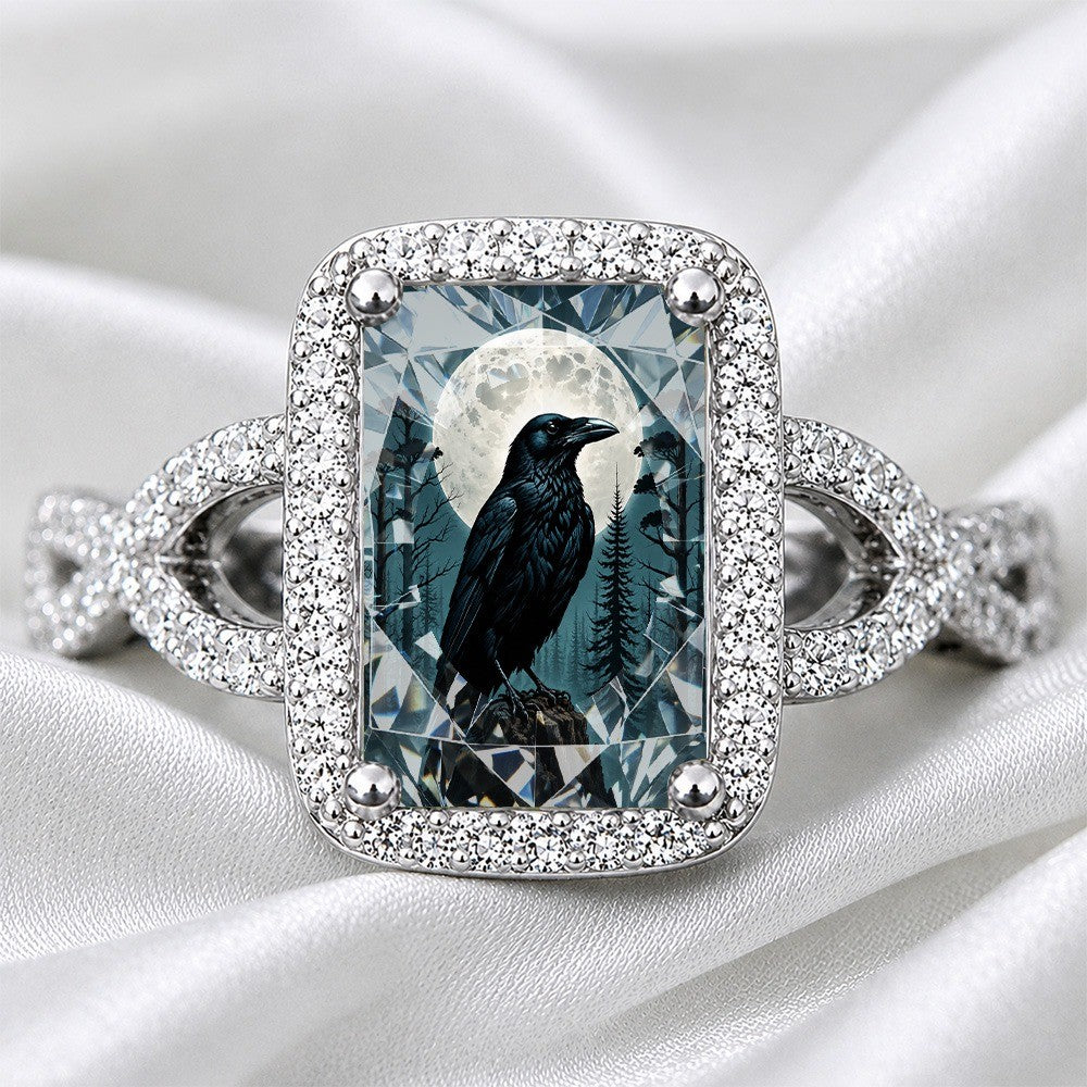 Raven Moon Square Ring