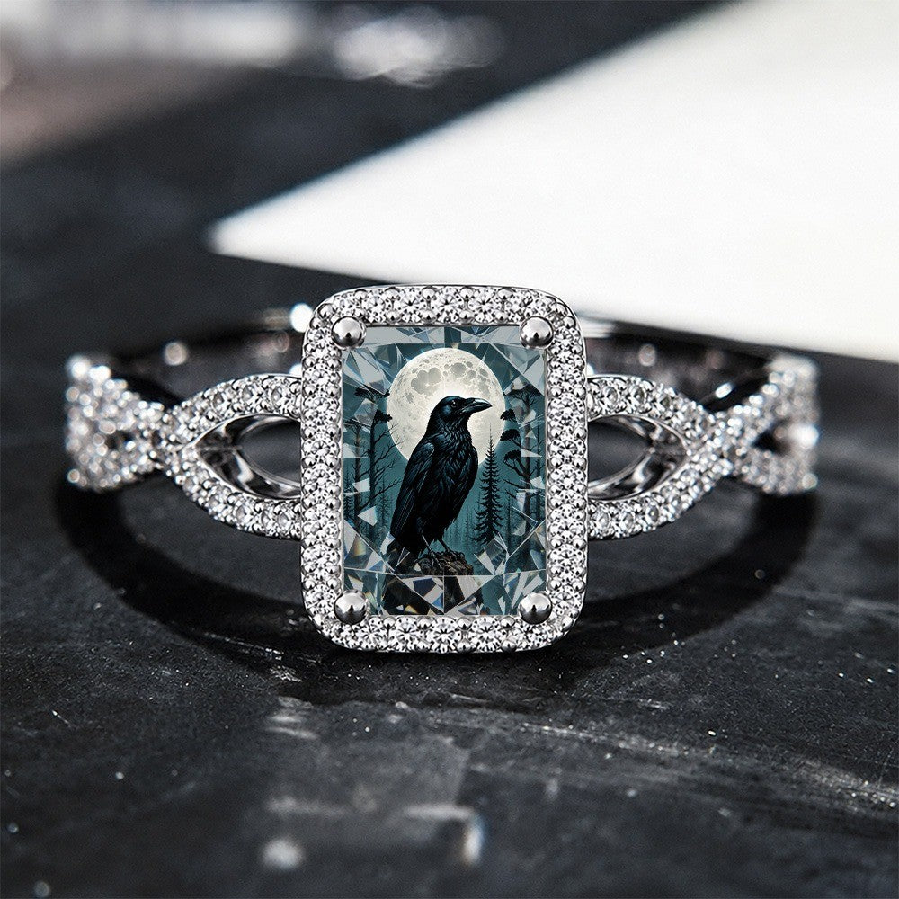 Raven Moon Square Ring
