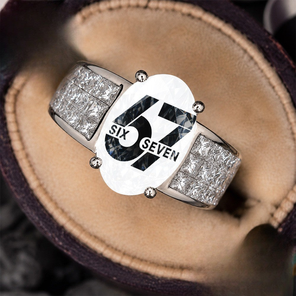 Six Seven Crystal Ring