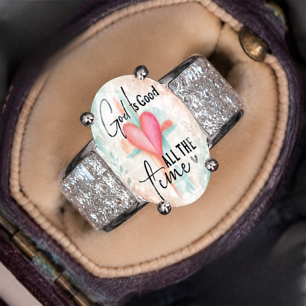 God Is Good Heart Ring