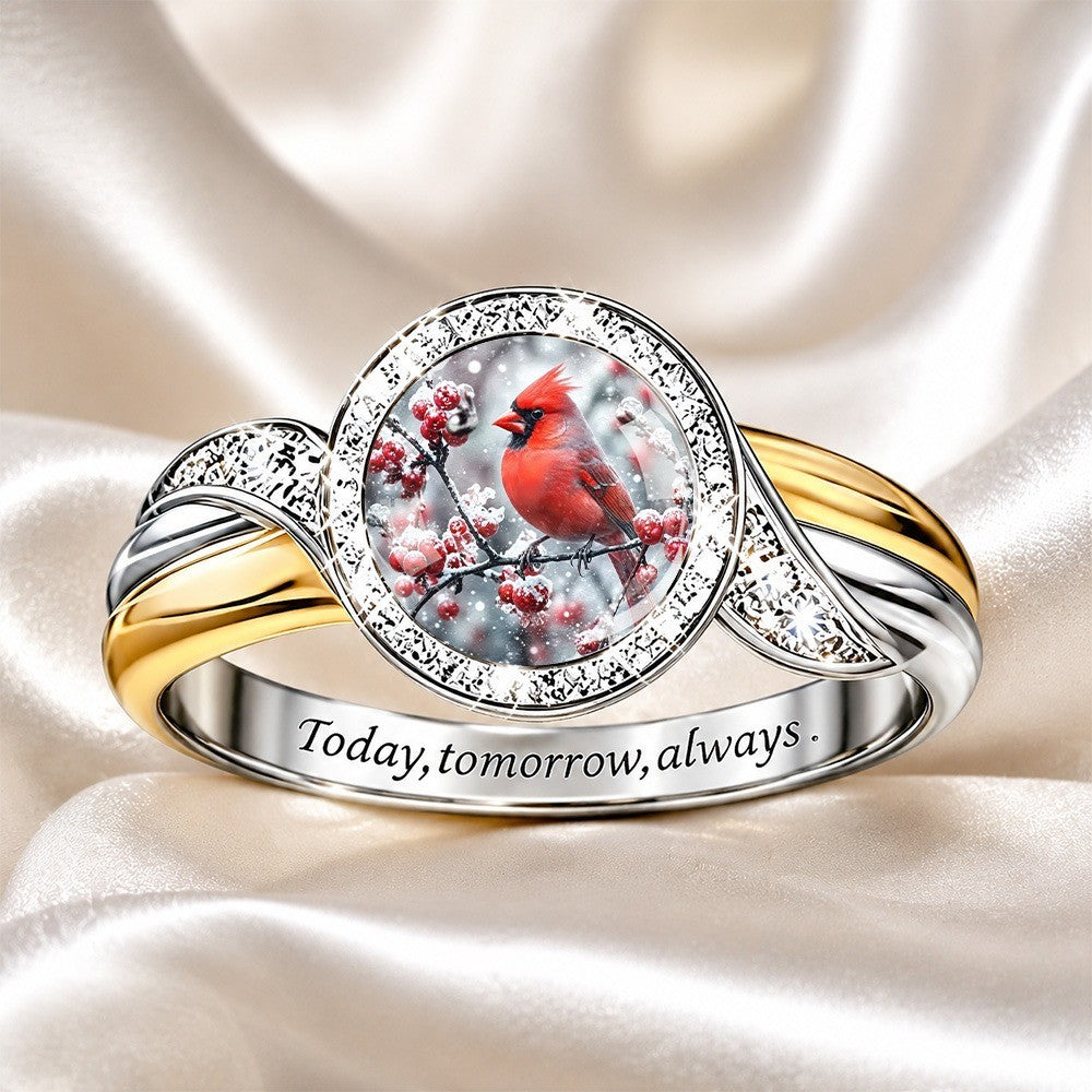 Red Cardinal Branch Ring