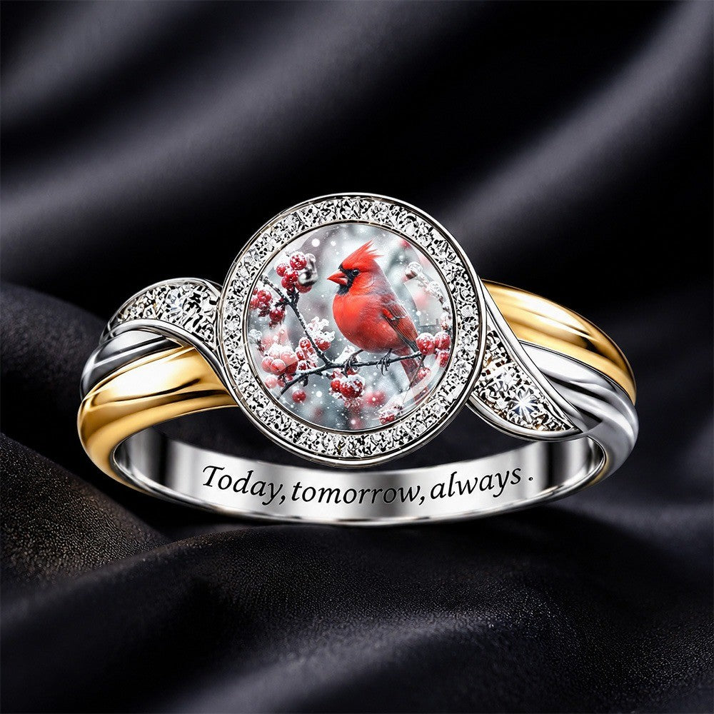 Red Cardinal Branch Ring