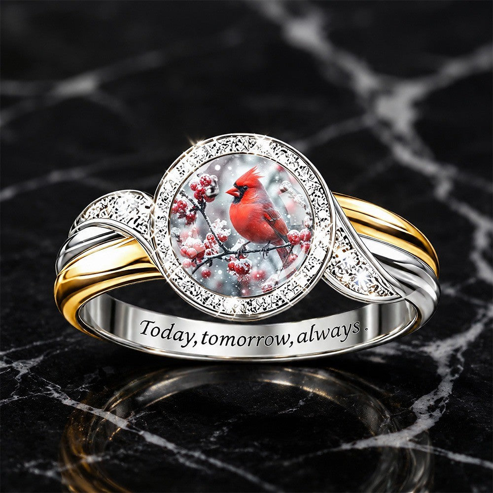 Red Cardinal Branch Ring