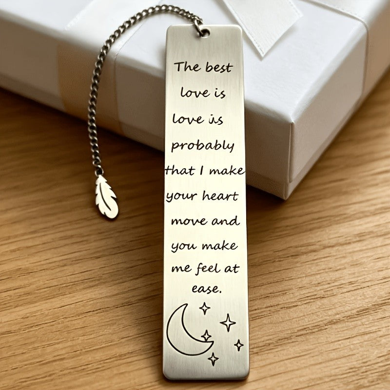 Love Quote Moon & Star Bookmark