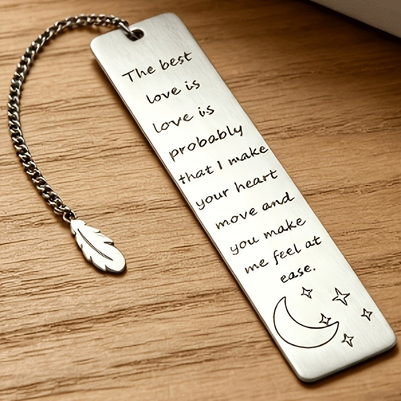 Love Quote Moon & Star Bookmark