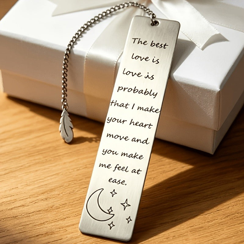 Love Quote Moon & Star Bookmark