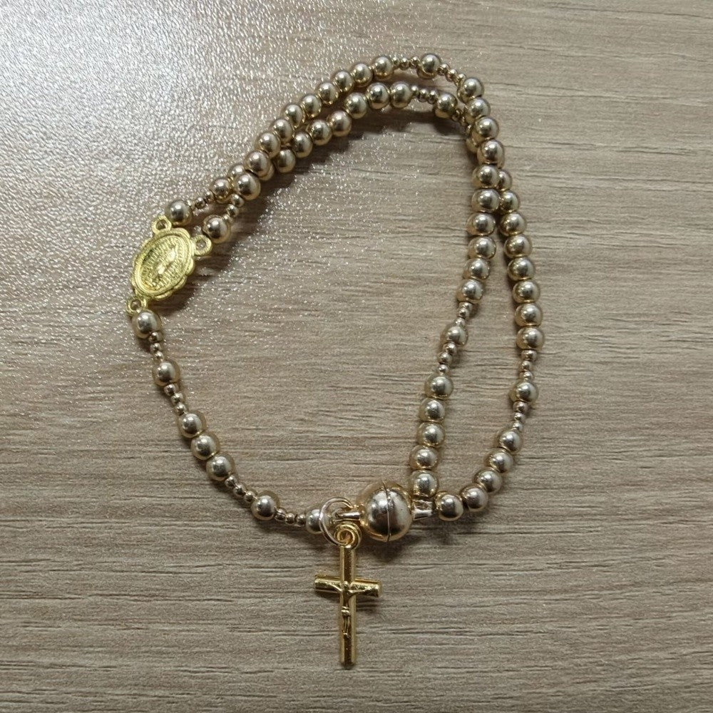 Faith Cross Bead Bracelet