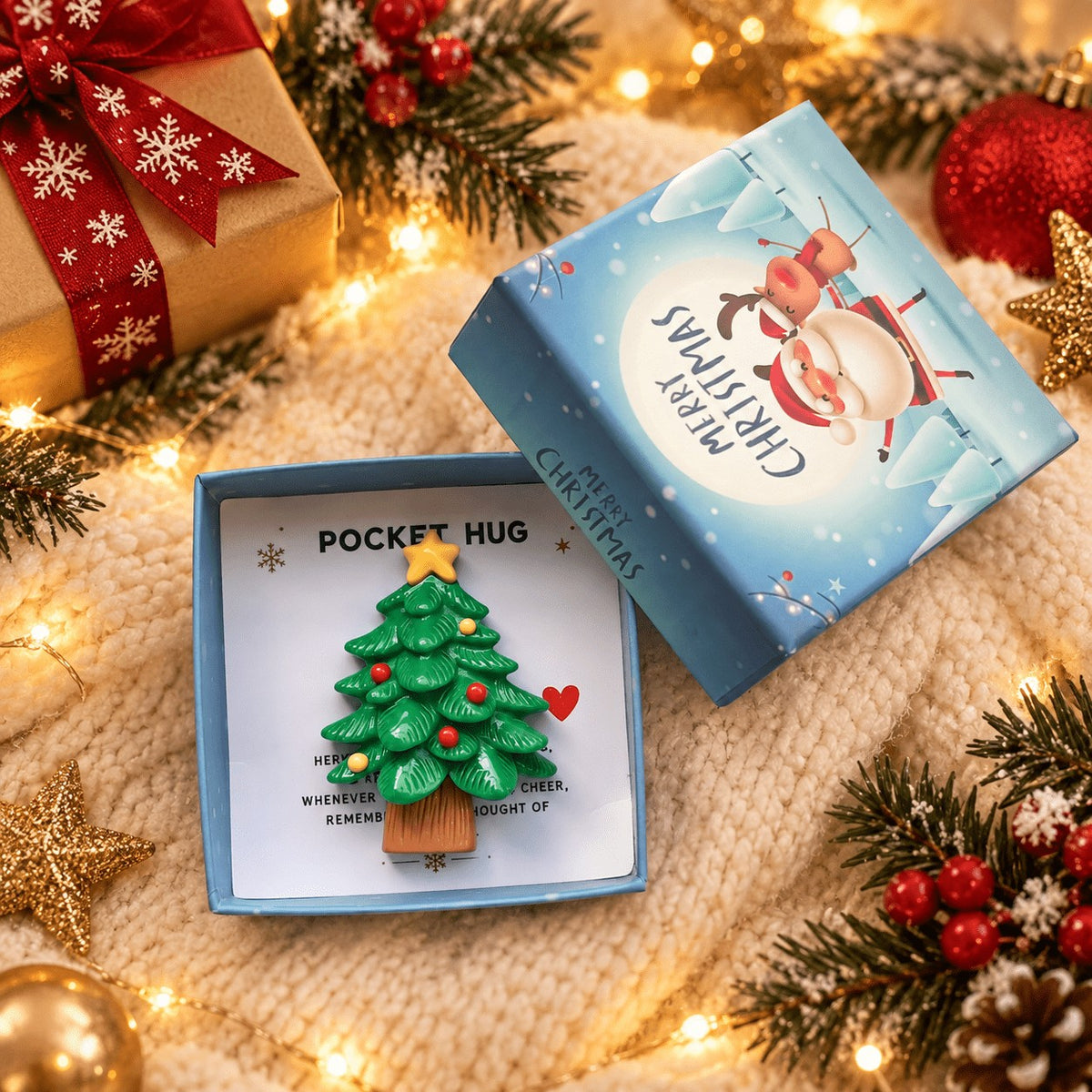 Christmas Tree Pocket Hug Box