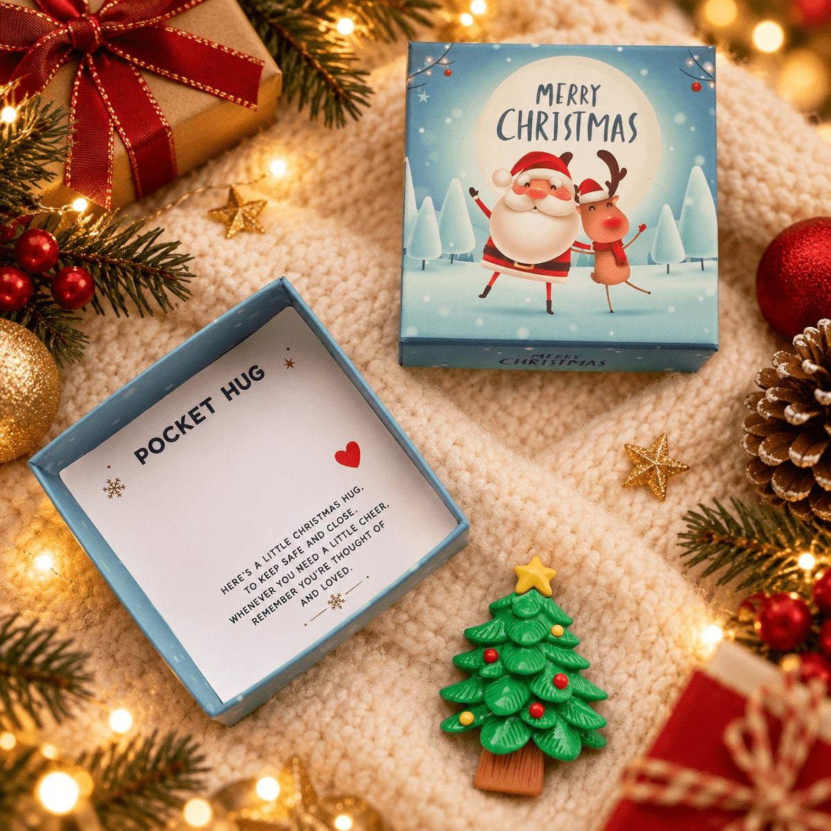 Christmas Tree Pocket Hug Box