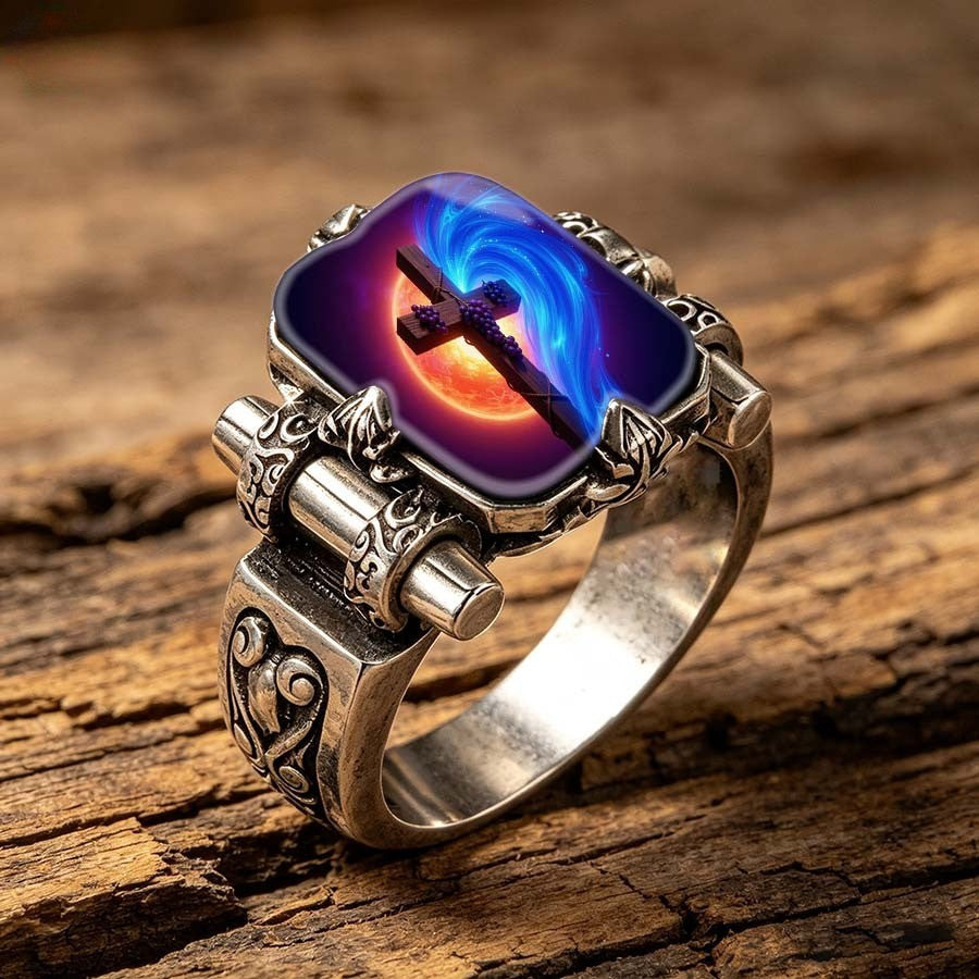 Cosmic Cross Square Ring