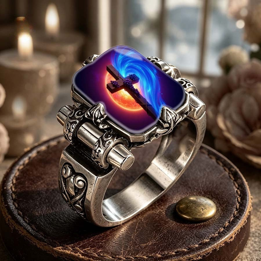 Cosmic Cross Square Ring