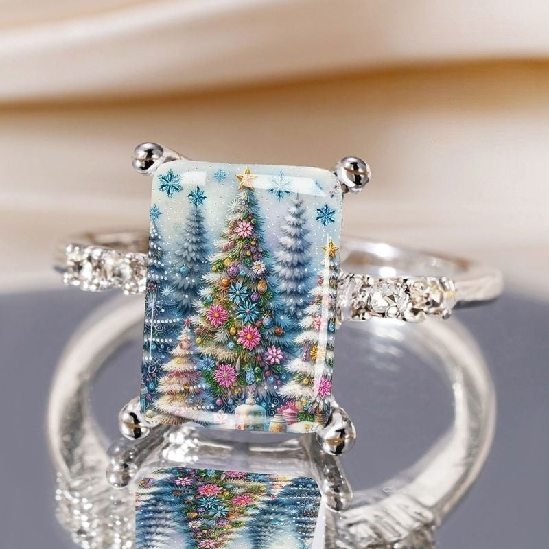 Winter Forest Rectangular Ring