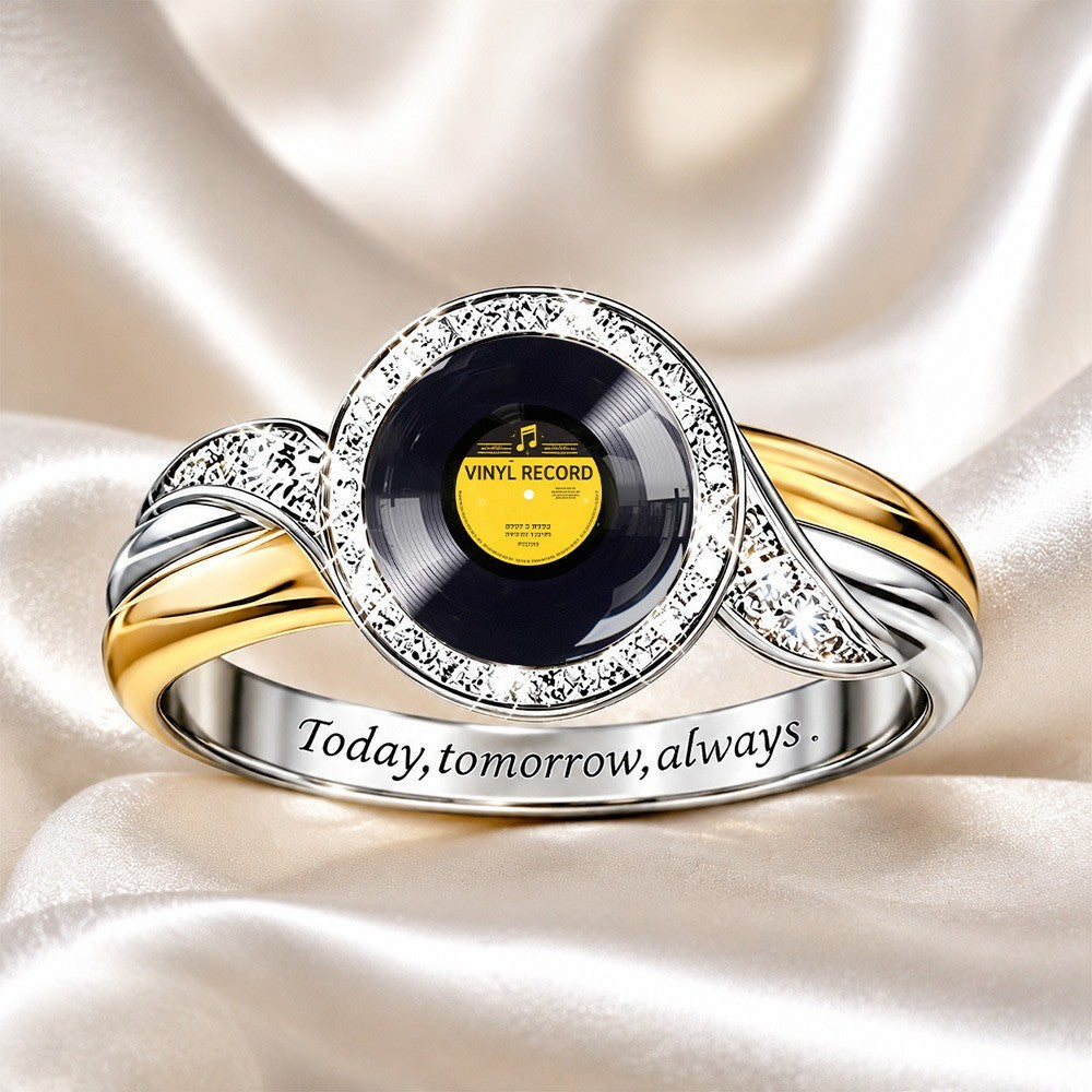Vinyl Record Statement Ring