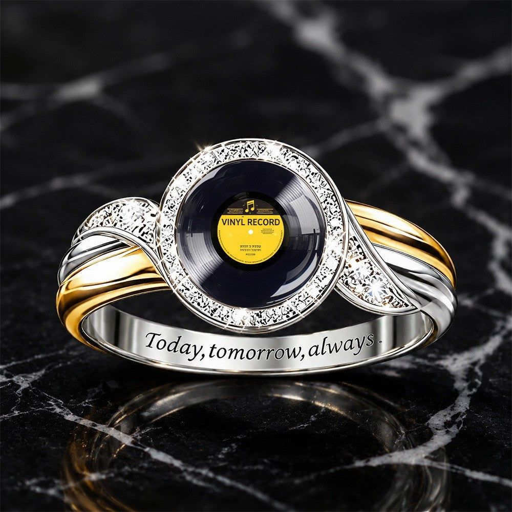 Vinyl Record Statement Ring