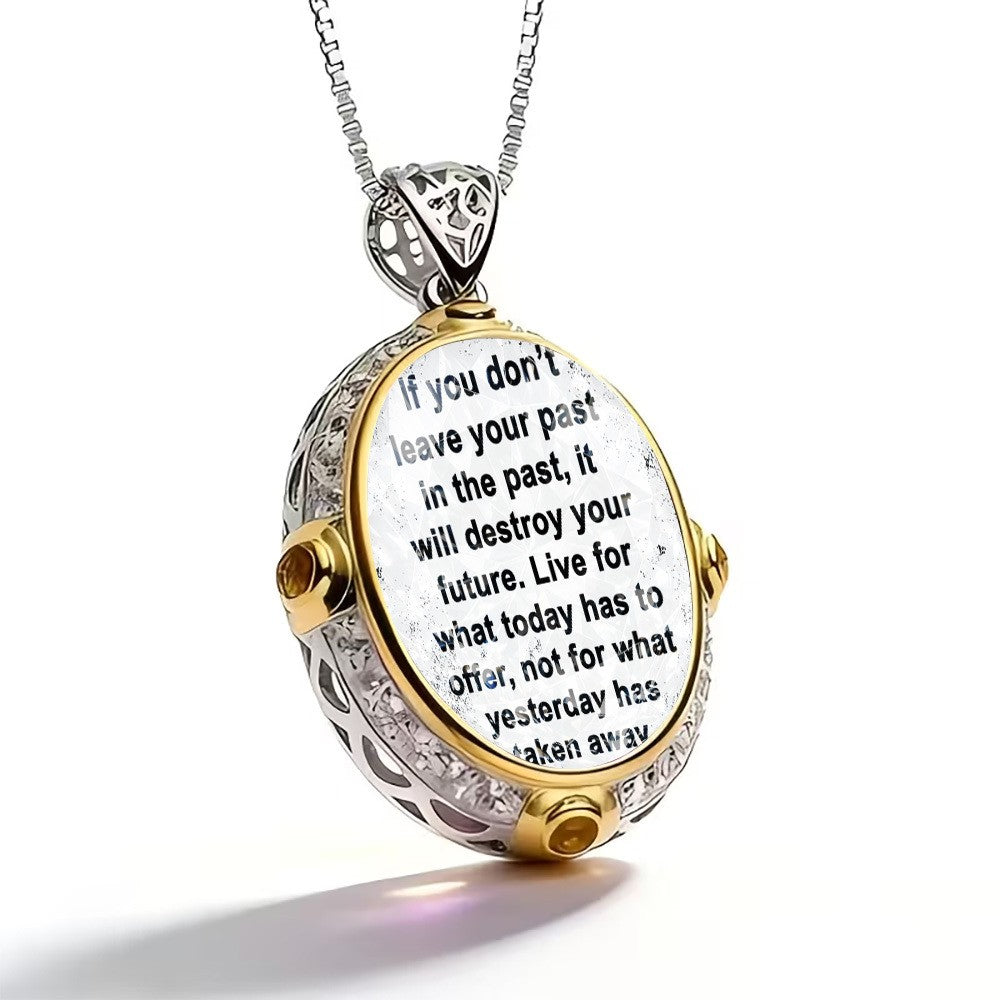 Inspirational Quote Pendant Necklace