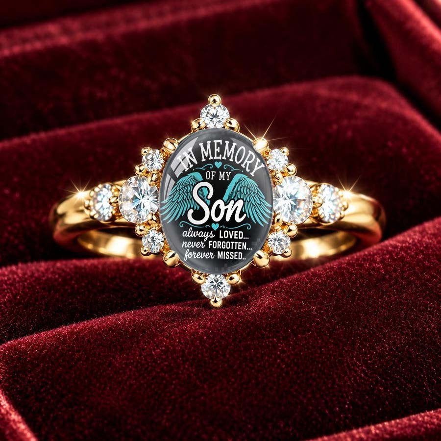 In Memory of My Son Ring