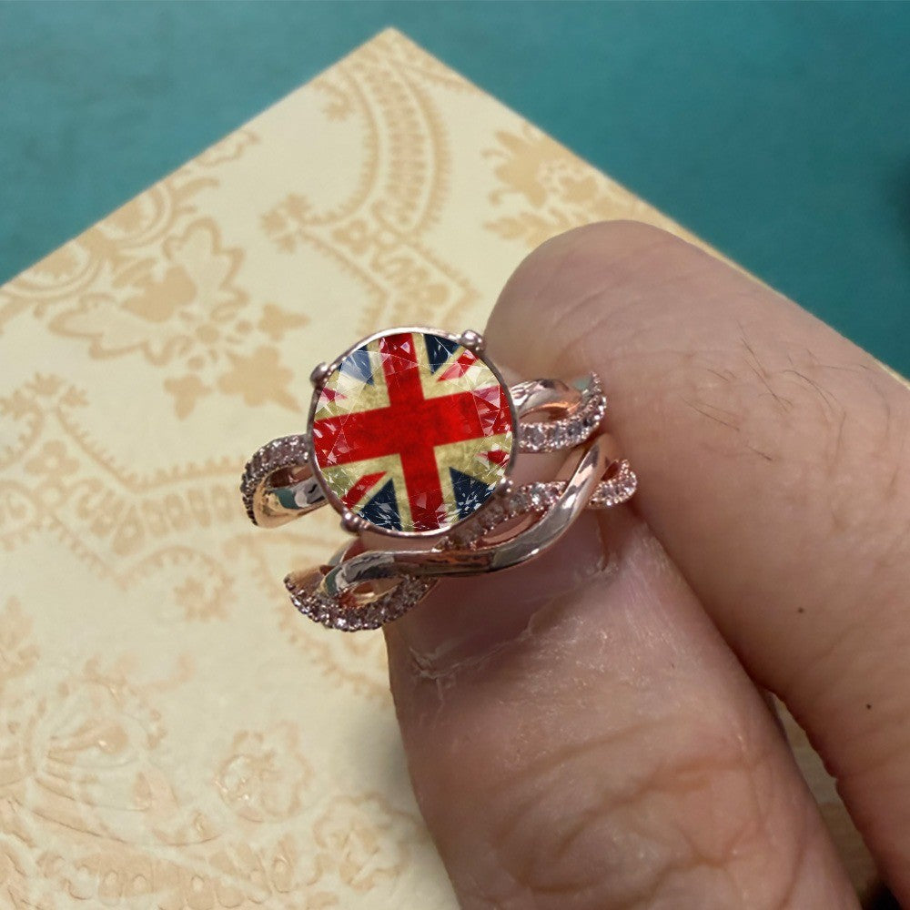 Union Jack Statement Ring