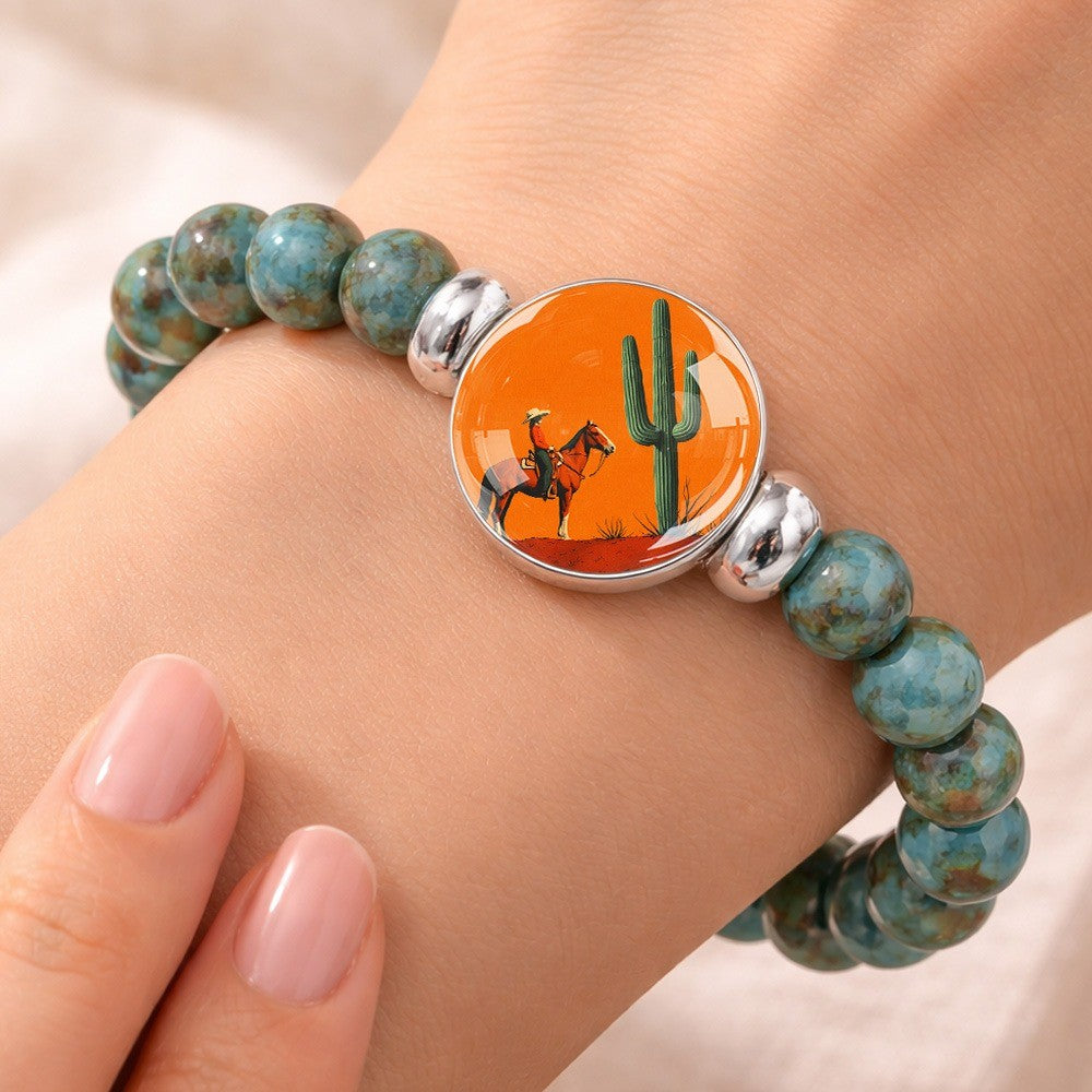 Western Cowboy Cabochon Bracelet