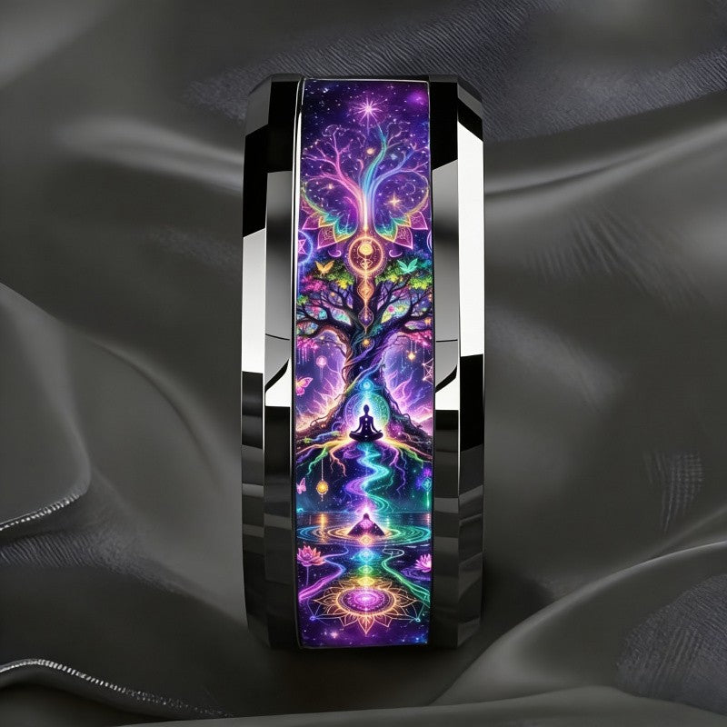 Cosmic Meditation Tree of Life Ring