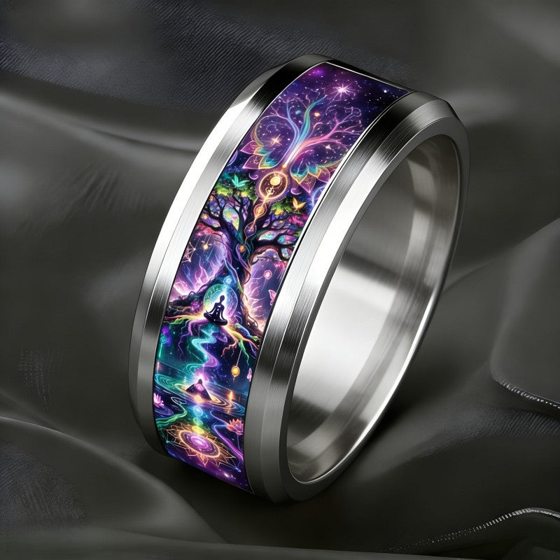 Cosmic Meditation Tree of Life Ring
