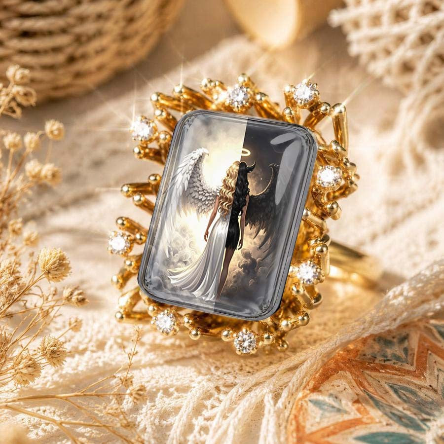 Dual Angel Rectangular Ring